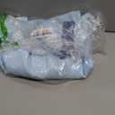 Sinastar Women's Blue Dress Costume Girls Cosplay Summer Dress Blue Bow Tie Hairwear Belt Adults Halloween Outfits (Small)