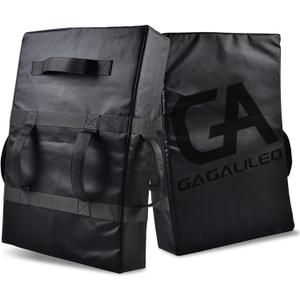 Gagalileo Martial Arts Kicking Blocking Shields: Large Strike Pad for Taekwondo Karate MMA & Muay Thai 5.5" Thick Strike with 5 Reinforced Handles Safe Training Gear for Kids/Adults (24x16in)