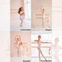 HETH Ballet Tights for Girls - Ultra Soft Dance Tights Convertible Tight (8-12 Years, Ballet Pink (More Peach) - 1 Pairs)