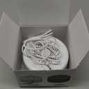 Sound Machine Easysleep White Noise Machine with 25 Soothing Sounds and Night Lights with Memory Function 32 Levels of Volume and 5 Sleep Timer Powered by AC or USB for Sleeping Relaxation (White)