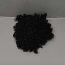 UA My Hair Afro Puff Drawstring Ponytail with Replaceable Bangs - Afro High Puff Bun with Pineapple Hair Ponytail (#2 Natural Black)