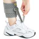 Adjustable Drop Foot Brace Foot Up AFO Brace Unisex Fits for Right/Left Foot Orthosis Ankle Brace Support, Improve Walking Gait, Effective Relieve Pain for Achilles Tendon (Gray)