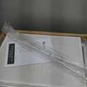 Furnulem White Dresser with 5 Drawers, Vertical Storage Tower Fabric Dresser for Bedroom, Hallway, Entryway, Nursery, Closet Organizer, Nightstand Bedside Table Furniture, Sturdy Steel Frame, Wood Top