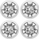 TULALUX Wheel Skins Compatible with 2005-2023 Toyota Tacoma ; 16 inch Wheel Covers; Set of 4 Packs (Chrome)