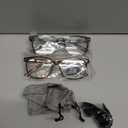 Reading Glasses for Women Men 2 Pack Photochromic Gray Sunglasses Stylish Blue Light Blocking Computer Readers