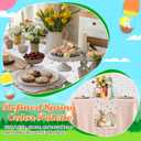 2 x Gilprop 2 Pcs Easter Table Runner 13 x 72 Inch Bunny Rabbit Flower Table Runner Spring Backdrop Banner Seasonal Holiday Kitchen Supplies Easter Decorations for Home Dining Decor