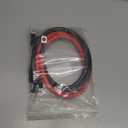 2FT 4 AWG Battery Cable 4 Gauge Battery Cables 4AWG 2 FT Battery Inverter Wires Cables with 3/8 inch Lugs for Solar Power Inverters, RVs, Campers, Travel Trailers, Cars, 2 Pairs