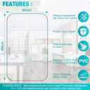 BesWin Chair Mat for Carpets, Transparent Office Chair Mat for Low Pile Carpeted Floors, Computer Desk Chair Mat for Office Chair on Carpet for Work, Home, Gaming, Easy Glide (Rectangle) 30" X 48"