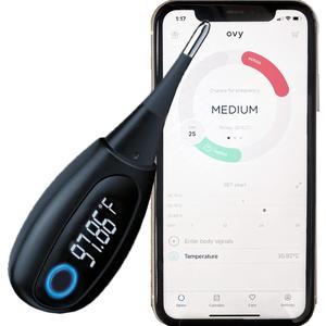 Beurer Ovulation Tracking Basal Body Thermometer for Natural Family Planning, Basal Thermometer for Ovulation with App and Bluetooth, OT30