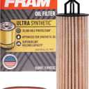 FRAM Ultra Synthetic XG11665 20K Mile Change Automotive Replacement Engine Oil Filter for Synthetic Oil Changes, Premium Vehicle Engine Protection Oil Filter for Select Vehicle Model Years (One Size)