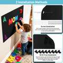 MAXECHO 2 Pack Black Magnetic Bulletin Board, 17.5"13.5" Magnet Boards for Wall, Cabinet to Display Photos, Notes