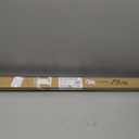 Amazon Basics No Drill Spring Tension Curtain Rod, Adjustable 78-108" Width, White, Classic Finial