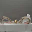 5 Light Farmhouse Chandelier Light Fixture, Modern Pendant Lighting for Kitchen, Dining & Living Room (Brushed Gold)