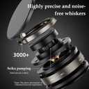 360 Rotatable Vacuum Magnetic Phone Holder, Foldable Vacuum Magnetic Suction Phone Holder, Multi-Surface Universal Holder for Car Shower Gym, Compatibility (Black)