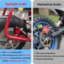 FVRITO Upgraded Mini Bike Hydraulic Disc Brake Kit for Baja DB30 Doodle Bug Blitz Dirt Bug Racer 97cc 79cc Predator 2.8hp Engine with 180mm Brake Disc Rotor Master Cylinder Caliper Pads Assembly Parts