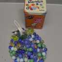 Neato! Classics 160 Marbles In A Tin Box by Toysmith - Retro Nostalgia Glass Shooter, Marble Games Are Timeless Play For Kids - Boys & Girls