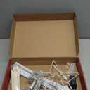 Ollny Christmas Lights Tree 340LED with Topper Star, IP67 Waterproof Remote Control Waterfall Lights with Pole, 16 Modes 3 Timers Dimmable Light Decorations for Outdoor Yard Garden Lawn(Warm White)