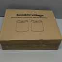 Tall Drum Lamp Shades Set of 2, 10"Top x10" Bottom x 13"High, Beige Lampshade for Table Lamp Floor Lamp, Replacement Lampshades Natural Linen Handcrafted, Spider, Harp Holders Included, Easy Assembly