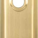 2 Pack Mortise Lock Door Plates for Interior Doors, Old Style Mortise Door Knob Backplate Replacement, Brushed Gold Door Escutcheon Plates