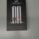 Electric Salt and Pepper Grinder Set - Battery Operated Stainless Steel Mill with Light (2 Mills) - Automatic One Handed Operation - Electronic Adjustable Shakers - Ceramic Grinders