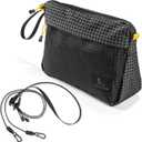 HIKEMAN Outdoor Waterproof Toiletry Bag, Makeup Cosmetic Organizer Travel Storage Bag for Accessories, Shampoo, Full-size Container, Toiletries(Black)