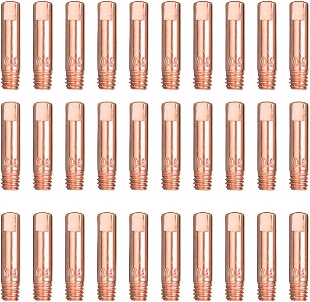 Mig Welder Tips 30-Pack .0401.0mm Welding Tips Contact Tip for Mig Welding Gun Welding Torch MIG Gun Replacement,Welding Accessories, Copper (.040 tips)