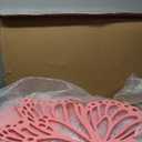 2 Pcs Large Wood Butterfly Prop Pink Butterfly Wings Cutout Wooden Standing Butterfly Backdrop Princess Butterfly Prop Decoration for Baby Shower Birthday Wedding Butterfly Party, 36 Inch + 20 Inch