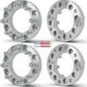 OCPTY 4PCS 8x180 to 8x6.5 Wheel Spacers Adapters 1.5" inch 14x1.5 Studs 130mm Hub Bore Forged Wheel Spacers Adapters 8 Lug fit for Sierra 2500 HD for Sierra 3500 HD for Silverado 2500