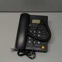 Desktop Landline Telephone, Corded Phone with Caller ID Display for Home Office Hotel Restaurant Easy to Install