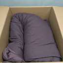 Monbix Oversized Queen Comforter Set - 7 Pieces Cationic Dyeing Italian Plum Bed in a Bag Bedding Sets with Comforter, Sheets, Pillowcases & Shams, Reversible Bedding Comforters Sets