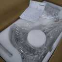 Crystal Chandelier 23.6 inch Sliver Round Ceiling Light Fixture, Modern Luxury Raindrop Chandeliers for Dining Room Living Room Entryway Foyer Bedroom Kitchen Island