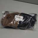 Black T shirt is 2XL and the Brown Sports Bra is Size M