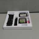 WJK Metal Band Compatible with Apple Watch Bands 44mm For Men Women, Stainless Steel Replacement Strap with 2 Pack Case Screen Protector Compatible for iWatch Series 6/5/4 SE 3/2/1, Black