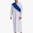 Kaerm Mens Halloween Ancient Greek Prince Toga Costume Carnivals Theme Party Cosplay Fancy Outfits, L