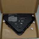 Sotfamily Plastic Shower Caddy Corner (for 90 Only), 4 Pack Adhesive Corner Shower Shelves for Bathroom Organizers and Storage, Black