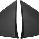 1 Pair Door Mirror Triangle Corner Cover Trim Rearview Triangle Trim Panel for Toyota Yaris 2008 | Front Left Right Door | Replaces 60117-0D100, 60118-0D100