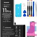 EFAITHFIX 4500mAh Upgraded Replacement Battery Compatible with iPhone 11 PRO, High Capacity New 0 Cycle A+ Battery Replacement for iPhone 11 PRO, Model A2160 A2217 A2215 with Complete Repair Tool Kit