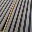 Art3d 2-Pack 108" x 12" Acoustic Wood Panels for Wall, Soundproof Wood Slat Panel for Wall and Ceiling, 3D Fluted Sound Absorbing Paneling for Interior Wall Decor, Living Room, Bedroom - Walnut