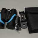 15x55 HD Binoculars for Adults  High Powered Large View, BAK4 Prism, Waterproof & Lightweight for Bird Watching, Hiking, Travel, Cruise, Sports with Phone Adapter (Blue)