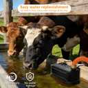 Automatic Livestock Water Trough Float Valve with Copper Connector & Ptfe Tape, Water Level Auto Control Stock Tank Float Valves for Cattle, Horse, Sheep Stock, Farm Animal, Pool, Pond (1 Pack)
