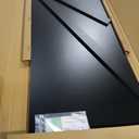 OfficeSimpli Washer Dryer Countertop, Made in USA, Non-Slip Pads, Laundry Room Wood Topper, Washer Dryer Cover for Top, Laundry Countertop, Laminate Finish (Black, Large (30" x 58"))