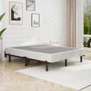 Awesofurni Full Size Bed Frame, 7 Inch Basics Metal Bed Frame, Heavy Duty 9-Leg Base for Box Spring and Mattress, Noise-Free, Easy Assembly, Black