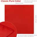 Aneco 16 Pack Square Satin Napkin Bright Silk Table Napkin Soft Smooth Fabric Table Napkin for Wedding Banquet Party Decoration, Red, 17 x 17 Inch