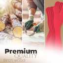 Manaloom Pack of 500 Curved Craft Sticks - 8" Birchwood Popsicle Sticks for Crafts, Jumbo Craft Sticks for Fan Handles, Wedding Programs, DIY Crafting Supplies, (Red)