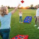 NZQXJXZ Portable Cornhole Board Set with 8 Bean Bags 3x2FT Cornhole Games for Kids and Adults Cornhole Set for Indoor and Outdoor Camping Parties Travel Beach Yard