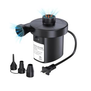 Electric Air Pump for Inflatables, Air Pump Air Mattress Pump with 3 Nozzles Inflator/Deflator Quick Air Pump for Air Bed Pool Toy Raft Boat Swimming Ring AC 110V 130W