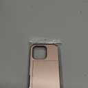 ATRAING Compatible with iPhone 16 Pro Case with Card Holder Dual Layer Heavy Duty Protective Shockproof Hidden Card Slot Slim Wallet Phone Cover for 16 Pro for Women&Men 6.3 inch Rosegold
