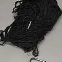 MICTUNING Truck Bed Cargo Net Highly Elastic Cargo Net with Storage Bag Small Mesh Durable Storage Organizer Compatible for 2013-2024 Chevy Silverado (16.9"" X 49"" to 62""), Black