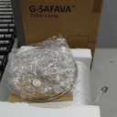 G-SAFAVA 20.25" Small Table Lamps Set of 2 Modern Ceramic Lamps for Living Room Farmhouse Bedside Lamps Boho Lamps for Night Stands Grey Bedroom Lamp Side End Table Lamps