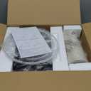 24.5" Table Lamp Set of 2, Rustic Farmhouse Bedside Lamps with USB A+C Charging Ports, 3-Way Dimmable Touch Control Nightstand Lamps for Living Room Bedroom, Antique Black, LED Bulbs Included